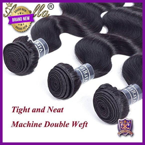 100% Virgin Brazilian Human Hair Extensions 3 Bundles Body Wave 22-24 Inch main image 5